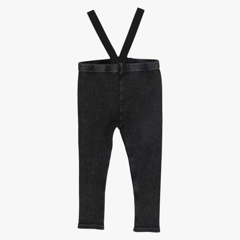 Suspender Legging - Black Wash