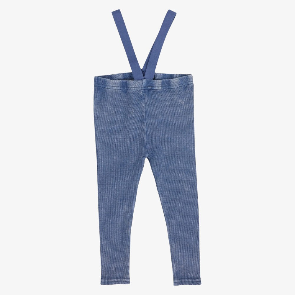 Suspender Legging  - Blue Wash