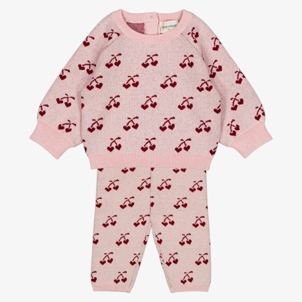 Elia Sweater And Legging - Pink/burgundy