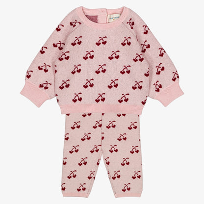 Elia Sweater And Legging - Pink/burgundy