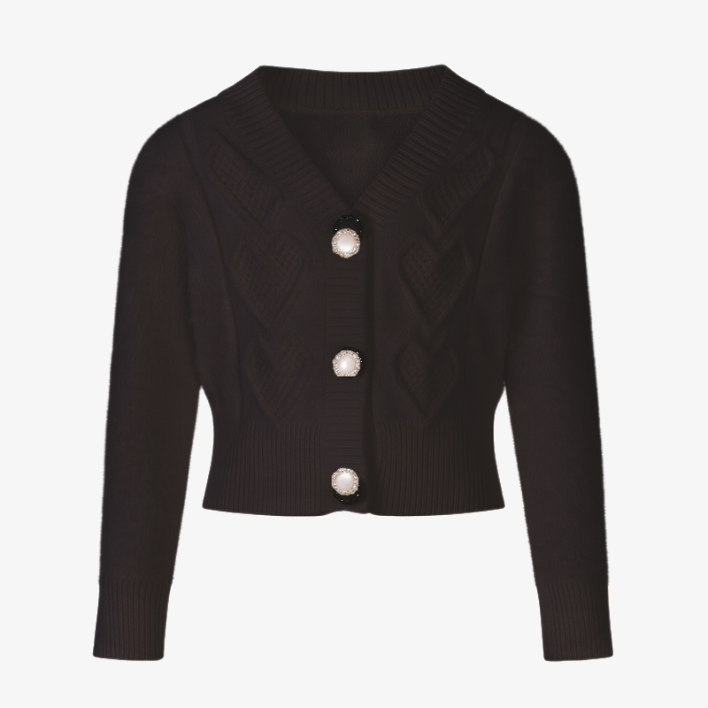 DESIGN CARDIGAN - Black