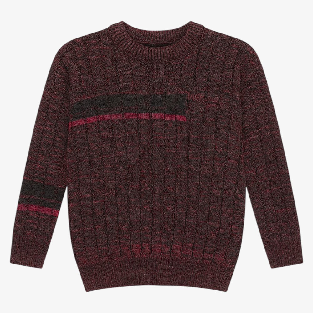 Crew Sweater - Marled Black