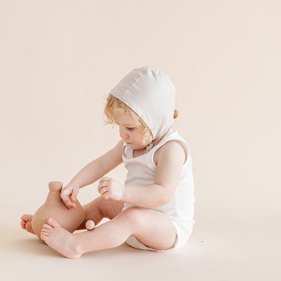 Cotton Bonnet - Taupe