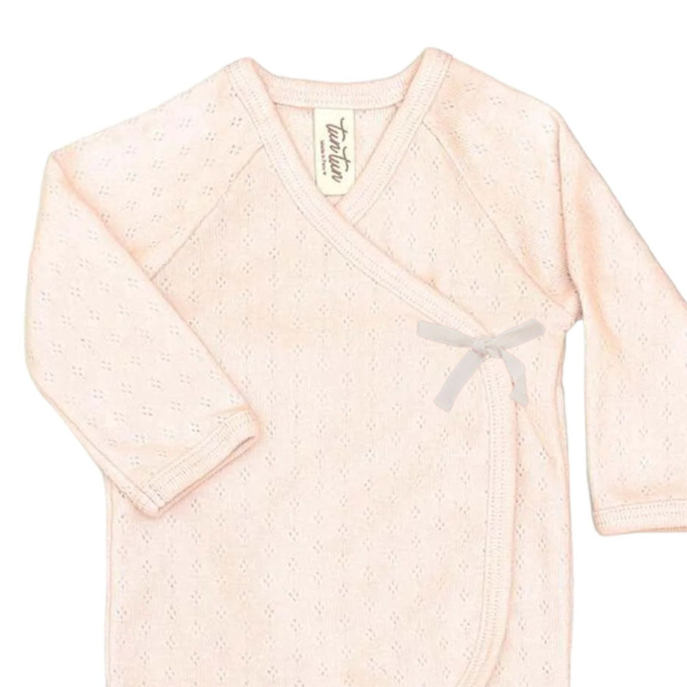 Tun  Tun Pointelle Kimono Set - Baby Pink