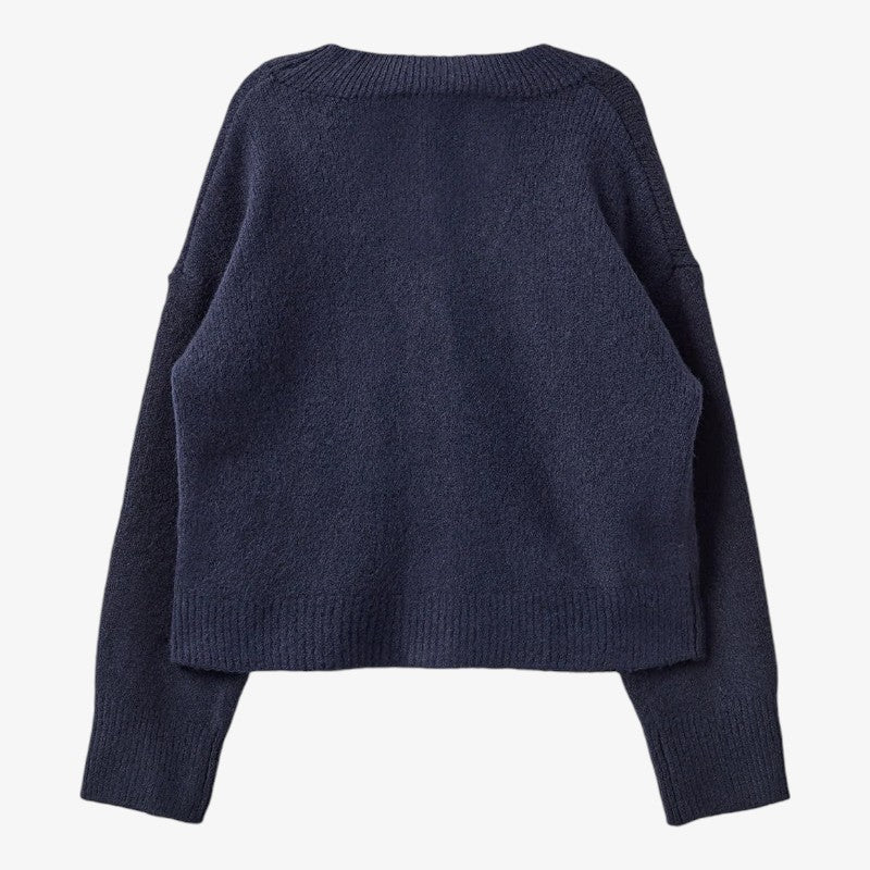 Knit Cardigan - Dark Blue