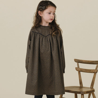 Lua Frill Dress - Khaki