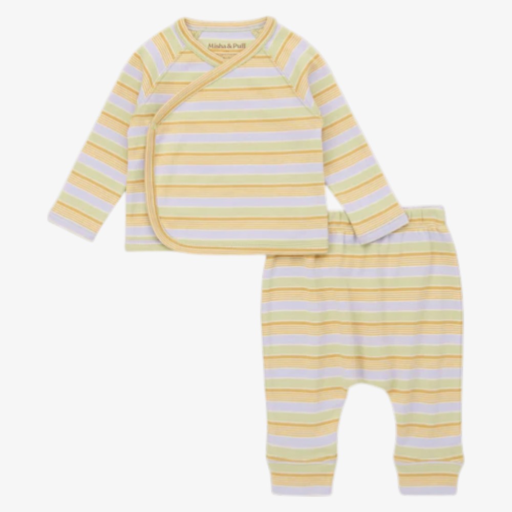 Wrap 3 Piece Set - Avenue Stripe