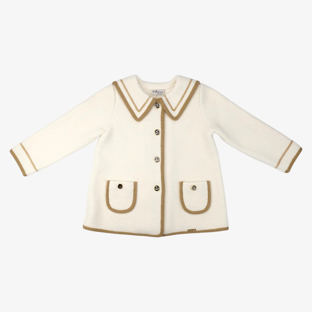 Mariner Collar Jacket - White/beige