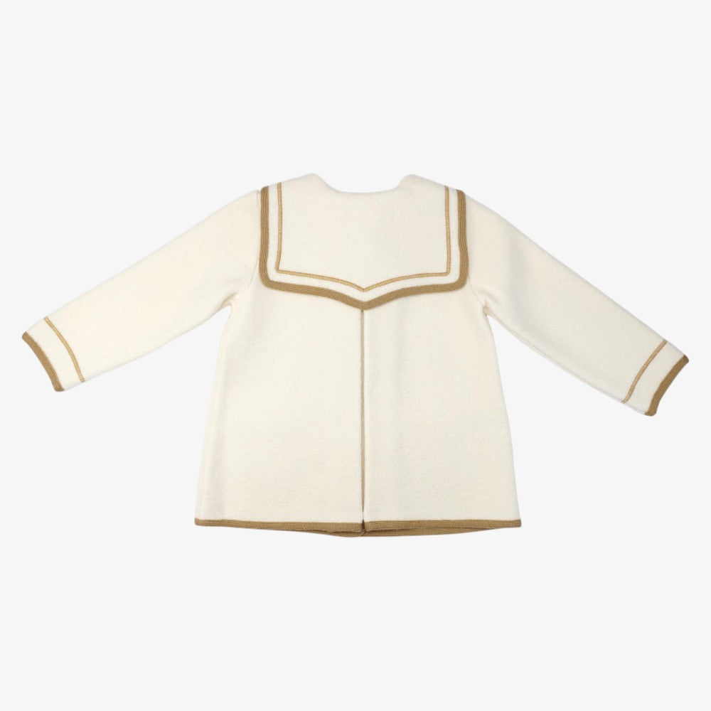 Mariner Collar Jacket - White/beige