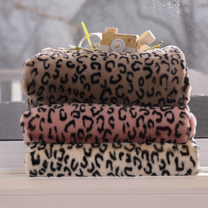 Leopard Blanket - Blue