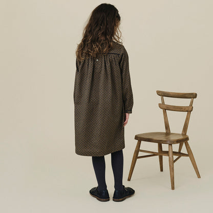 Lua Frill Dress - Khaki