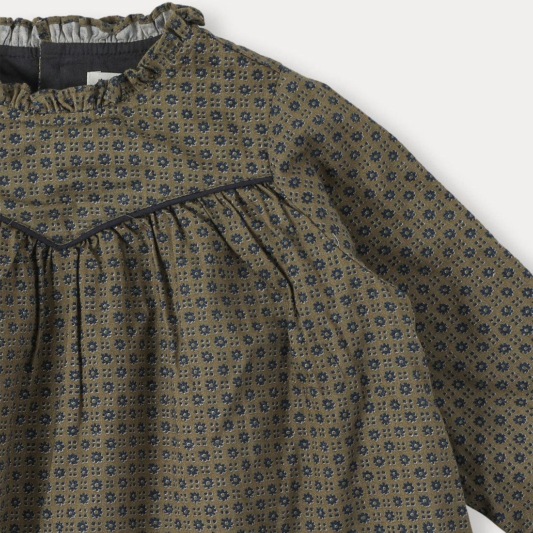 Lua Frill Dress - Khaki