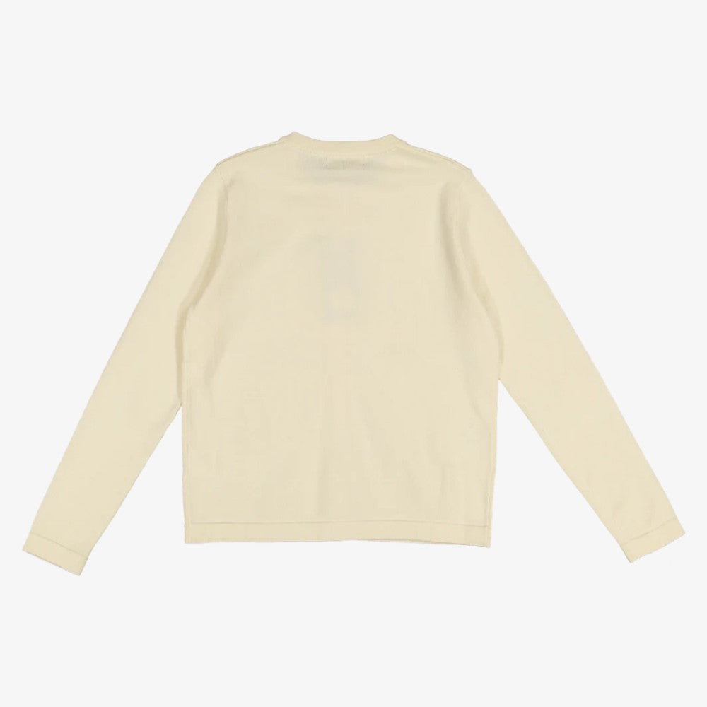 Silk Knit Button Cardigan - Yellow