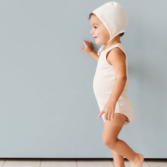 Cotton Bonnet - Ivory