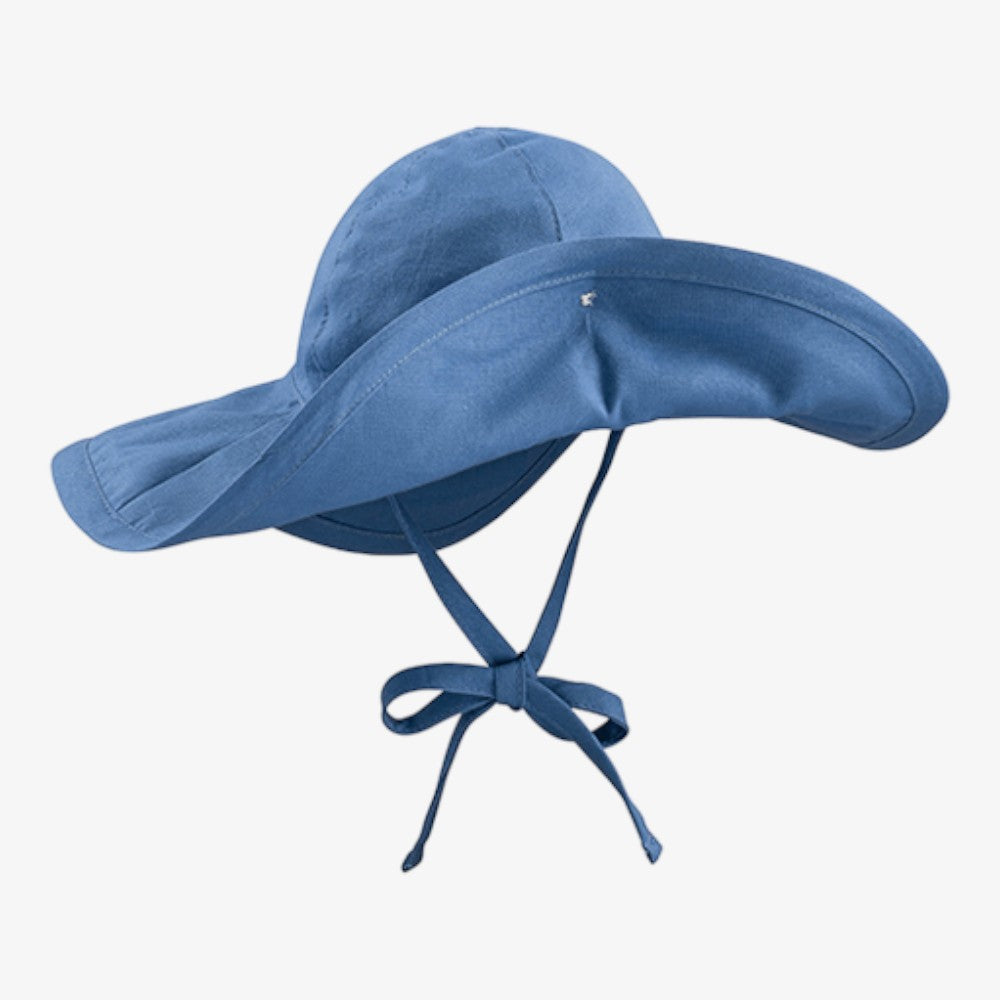 Sun Hat - Denim Dots