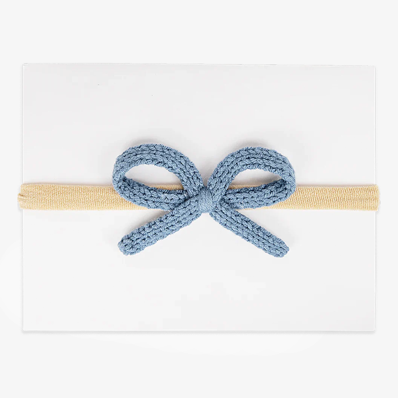 Mini Crochet Headbands - Denim