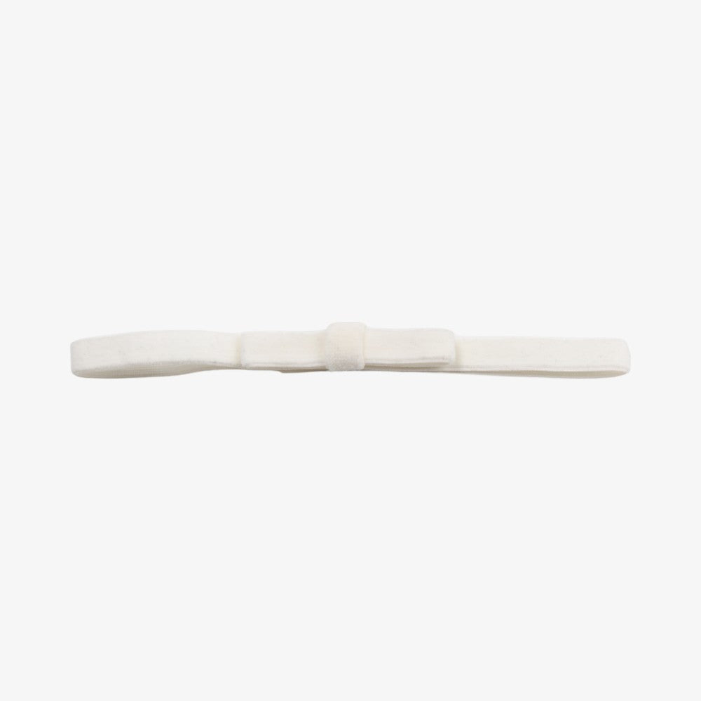 Velvet Baby Headband - White