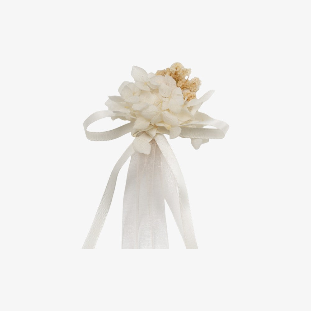 Flower Clip - White