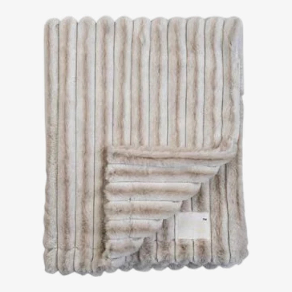 Shaded Stripe Blanket - Beige