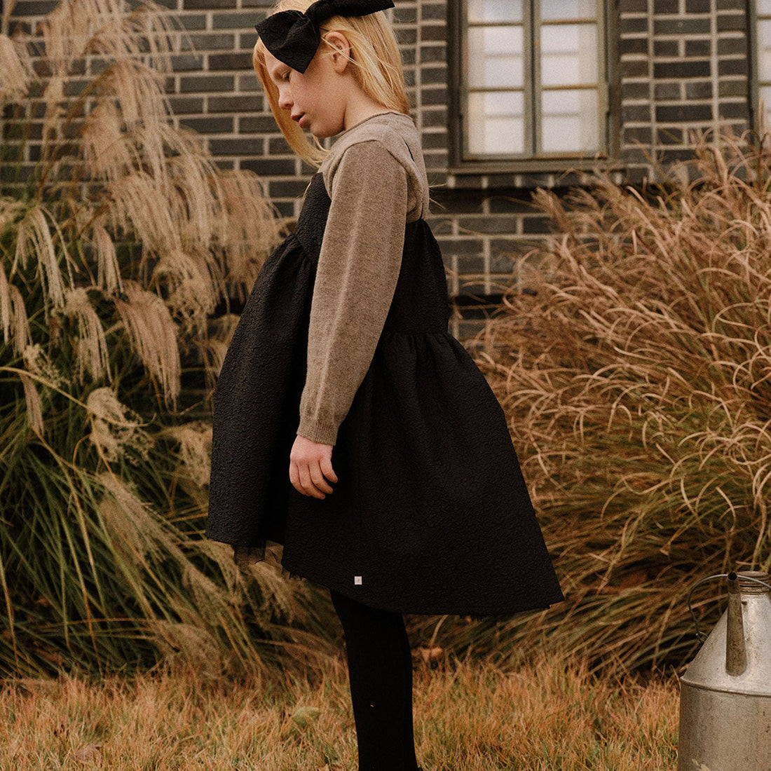 Jacquard Dress - Black