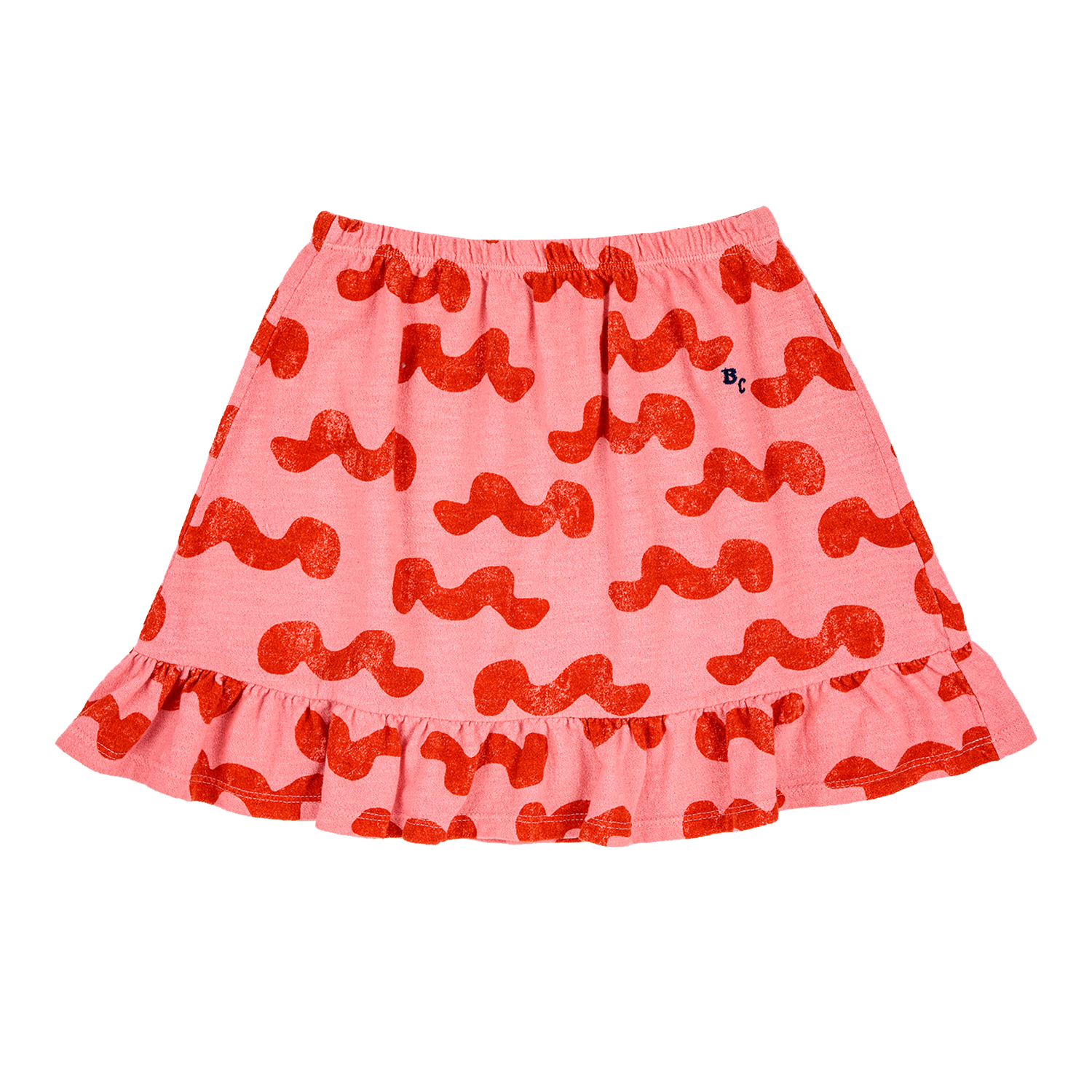 Bobo Choses Waves Skirt - Orange Waves