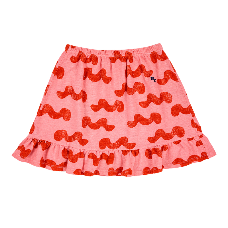 Bobo Choses Waves Skirt - Orange Waves