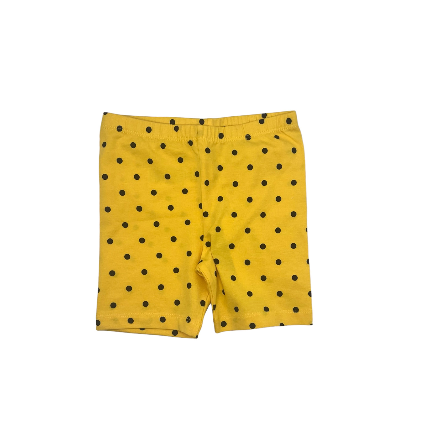 Mini Rodini Dot Bike Shorts - Yellow
