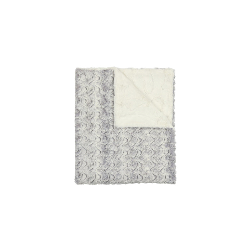 Peluche Pearl Fur Blanket - Gray