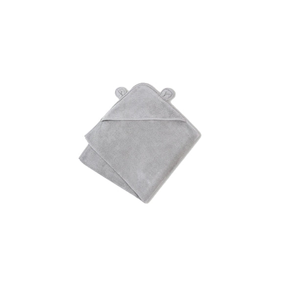 Natemia Organic Cotton Hooded Towel  - Grey