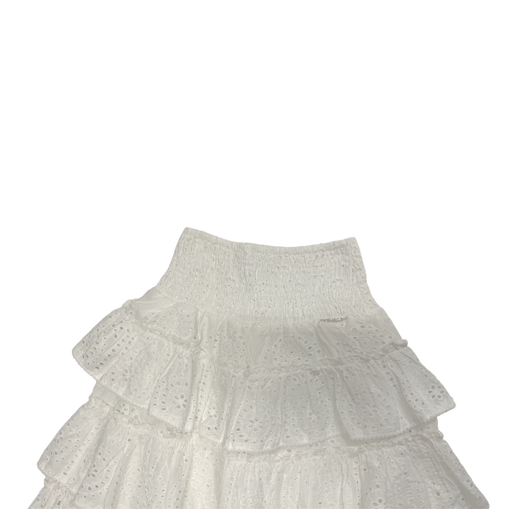 Twinset Floral Lace Skirt - Meringue