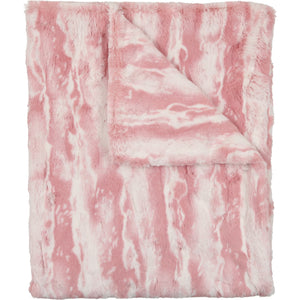 Peluche Tie Dye Blanket - Mauve