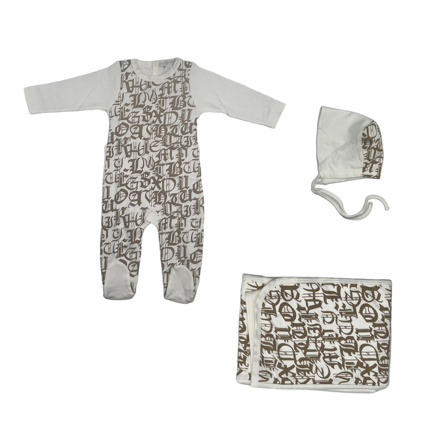 Printed Take Me Home Set - Ivory/beige