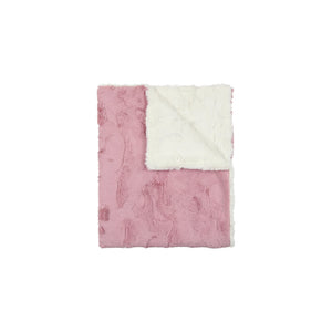Peluche Solid Fur Blanket - Woodrose