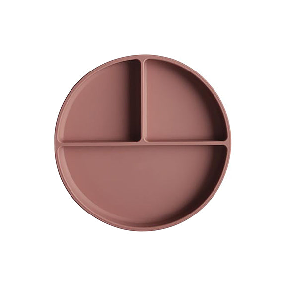 Mushie & Co.  Silicone Suction Plate  - Cloudy Mauve