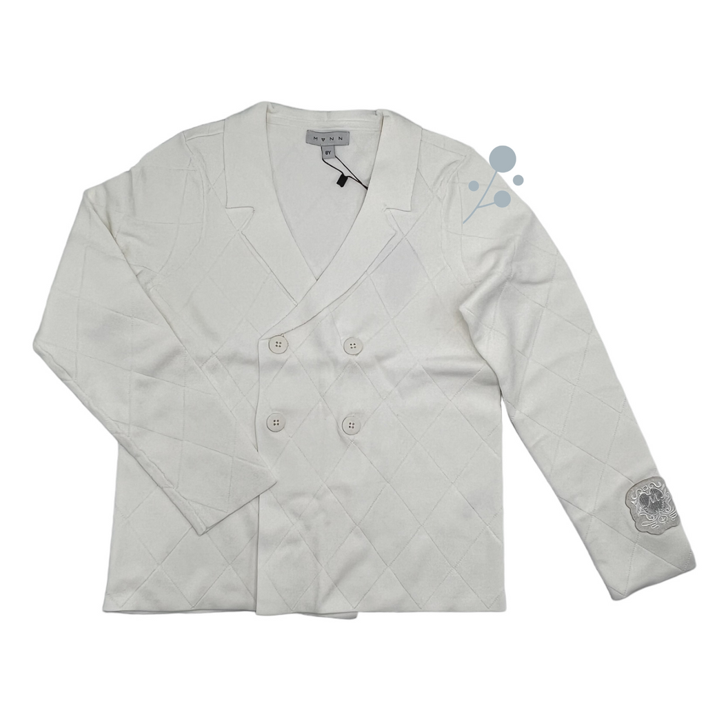 Mann Knit Design Blazer - White