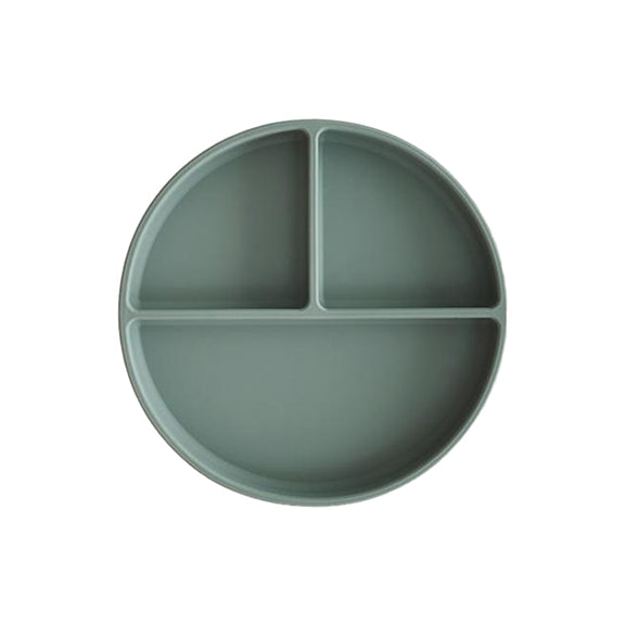 Mushie & Co.  Silicone Suction Plate  - Cambridge Blue