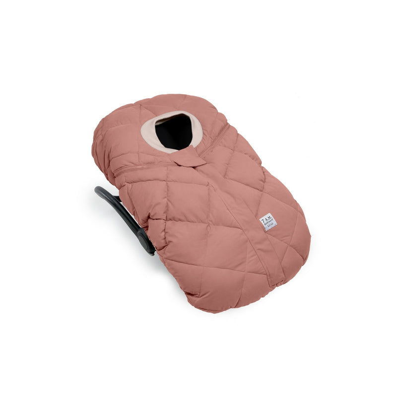 7am Car Seat Cacoon Quilted - Rose Petal
