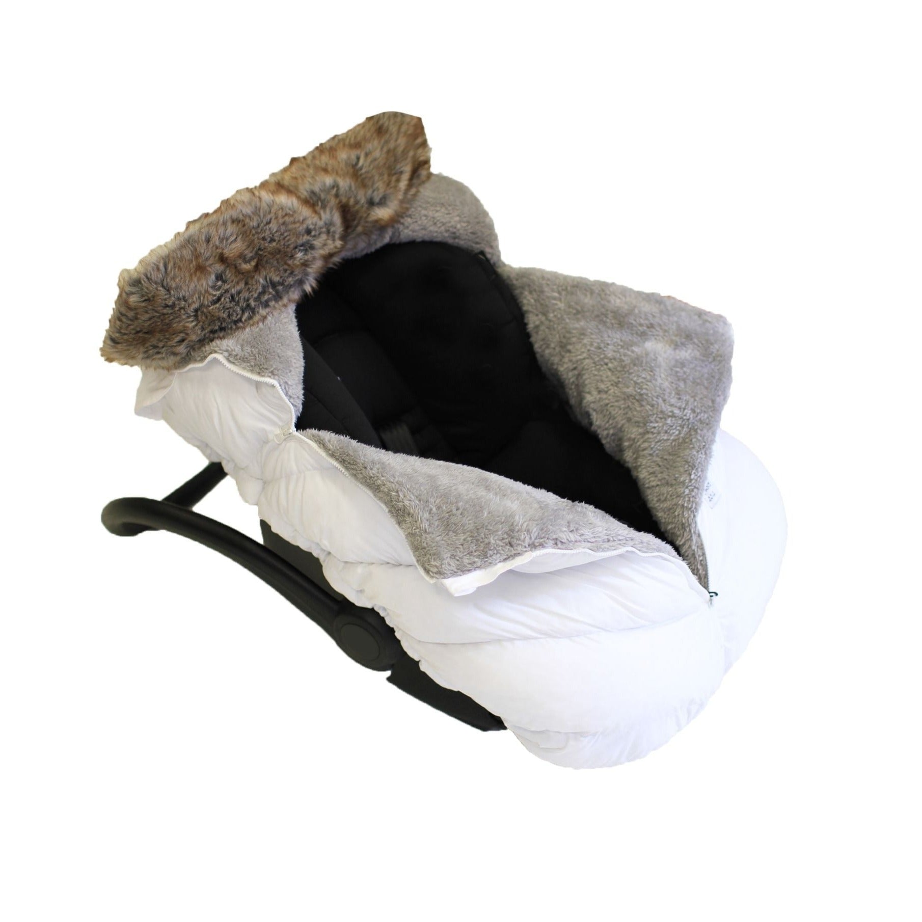 7am car seat shop cocoon faux fur