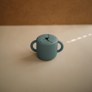 Mushie & Co.  Snack Cup - Cambridge Blue