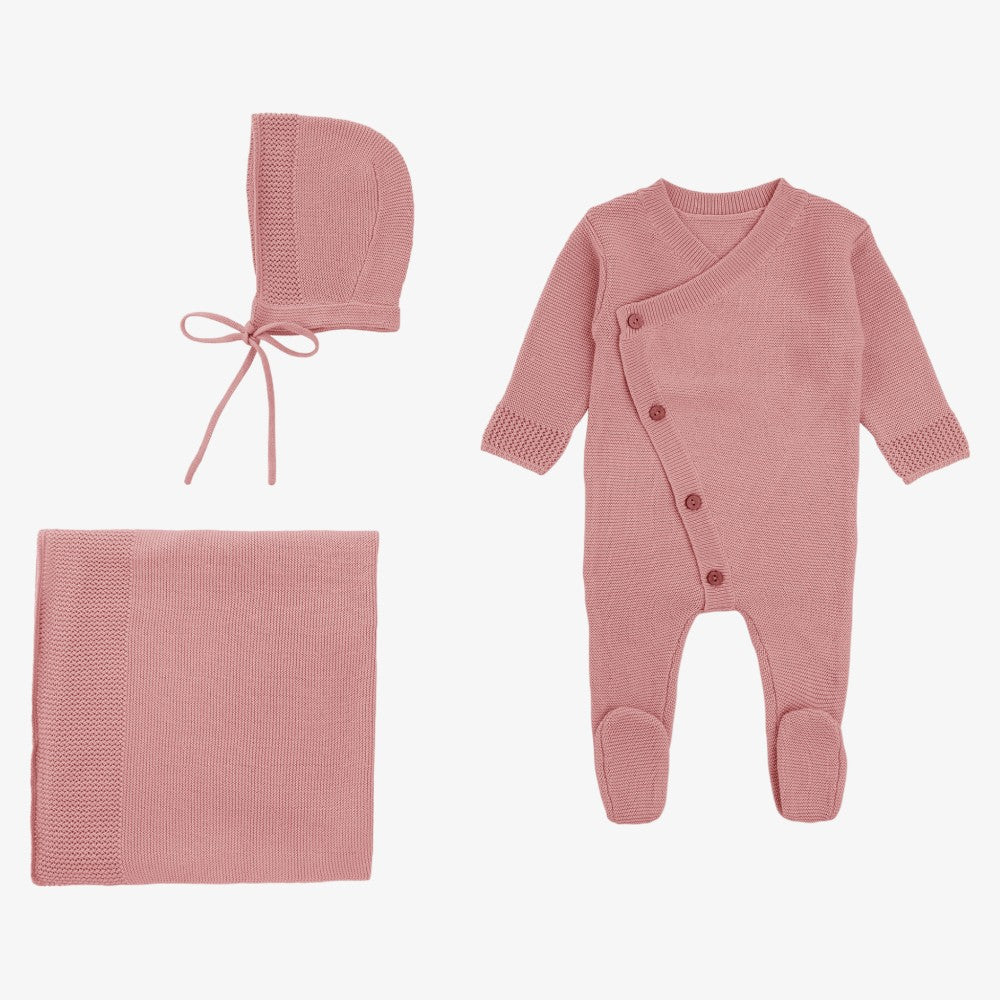 Rompp Eyelet Trim Take Me Home Set - Dusty Pink