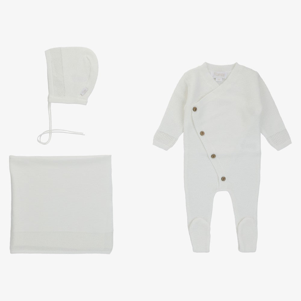 Rompp Eyelet Trim Take Me Home Set - White