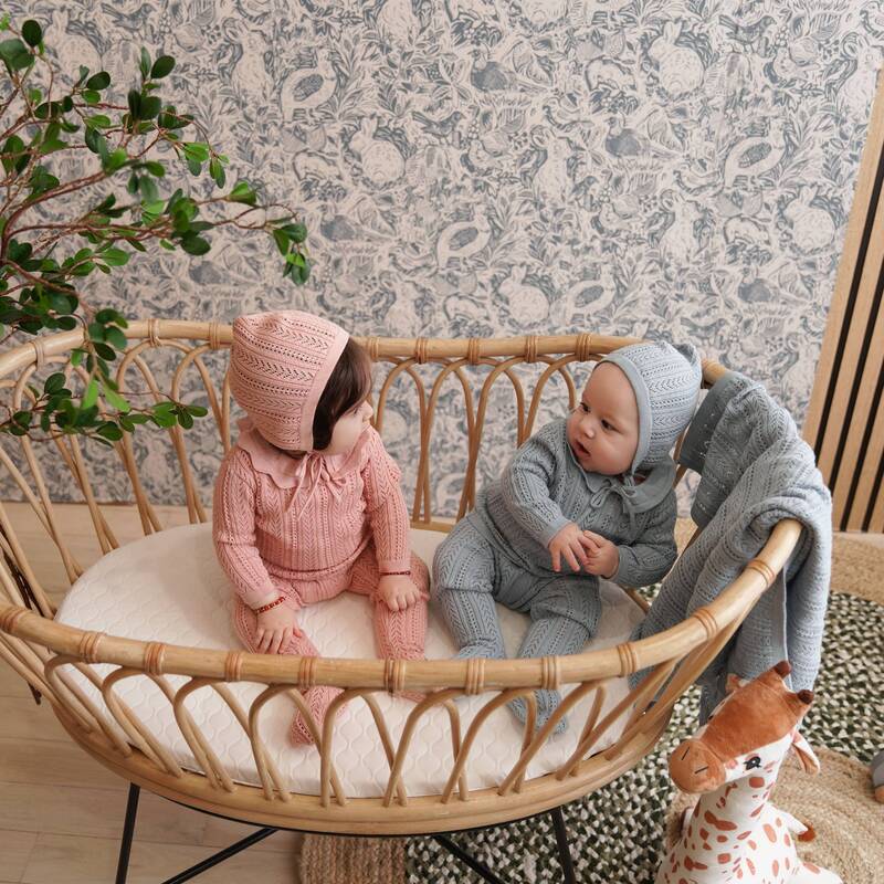 Rompp Pointelle Knit Take Me Home Set - Light Pink