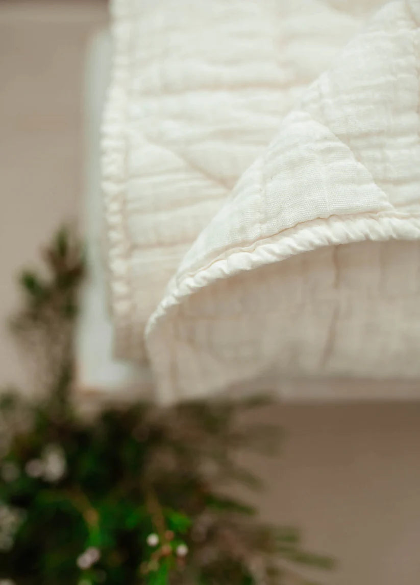 Quilted Blanket - Natural