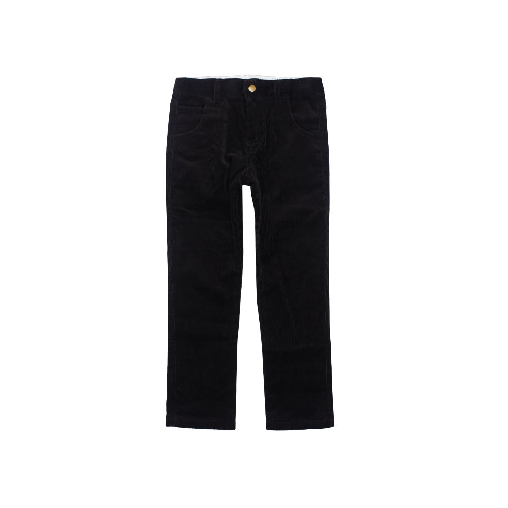 Cord Slim Pants - Black