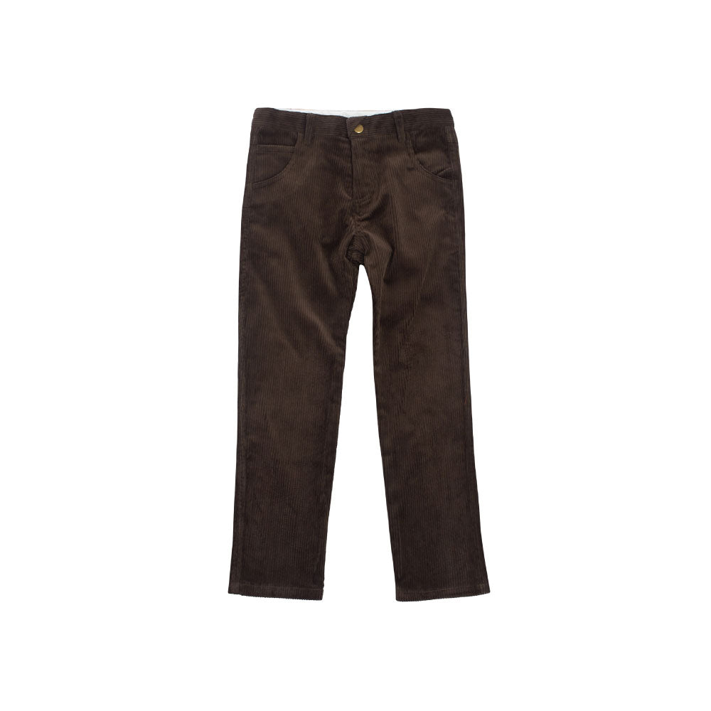 Cord Slim Pants - Chocolate
