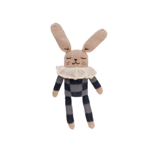 Main Sauvage Bunny Soft Toy - Navy Check