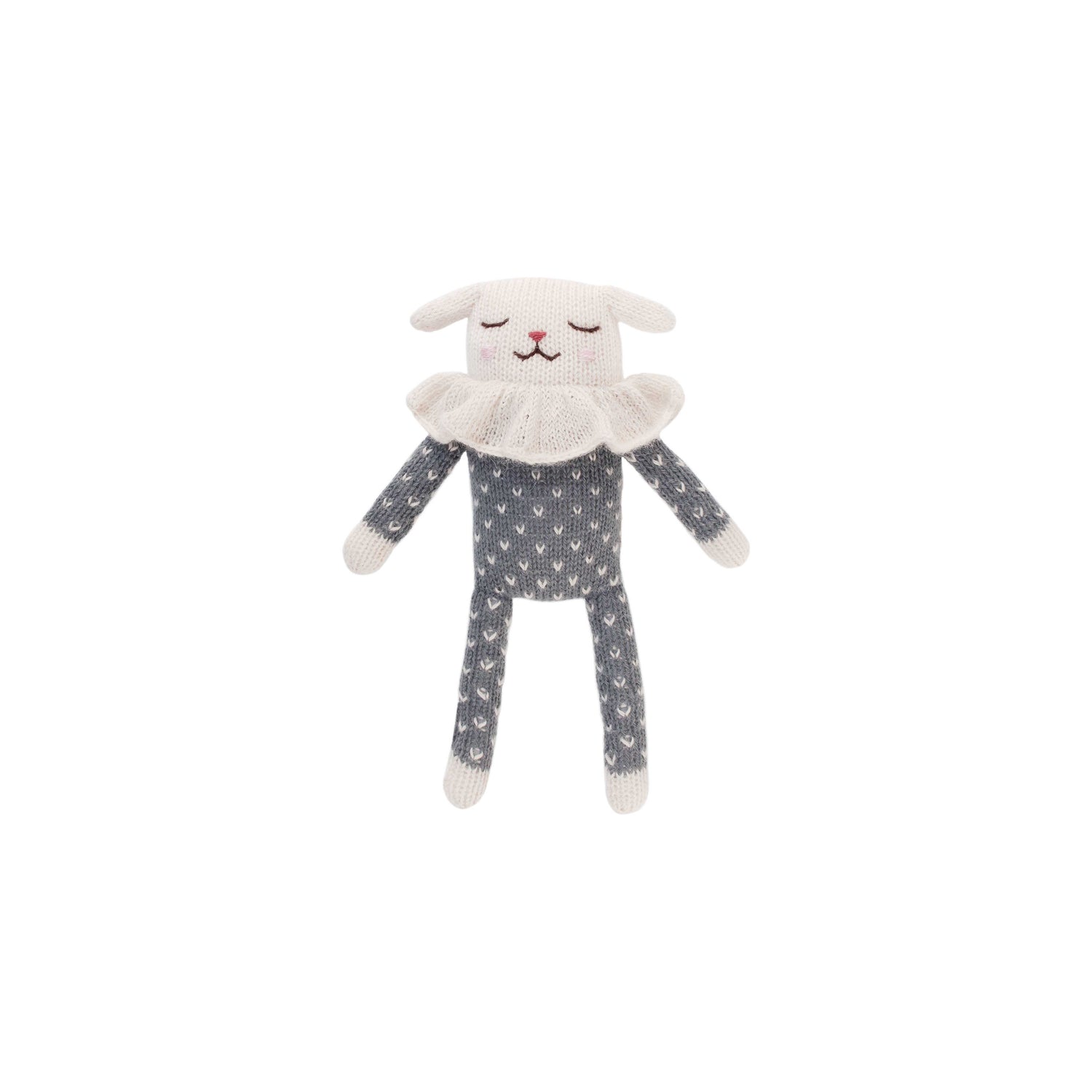 Lamb Soft Toy - Slate Dots