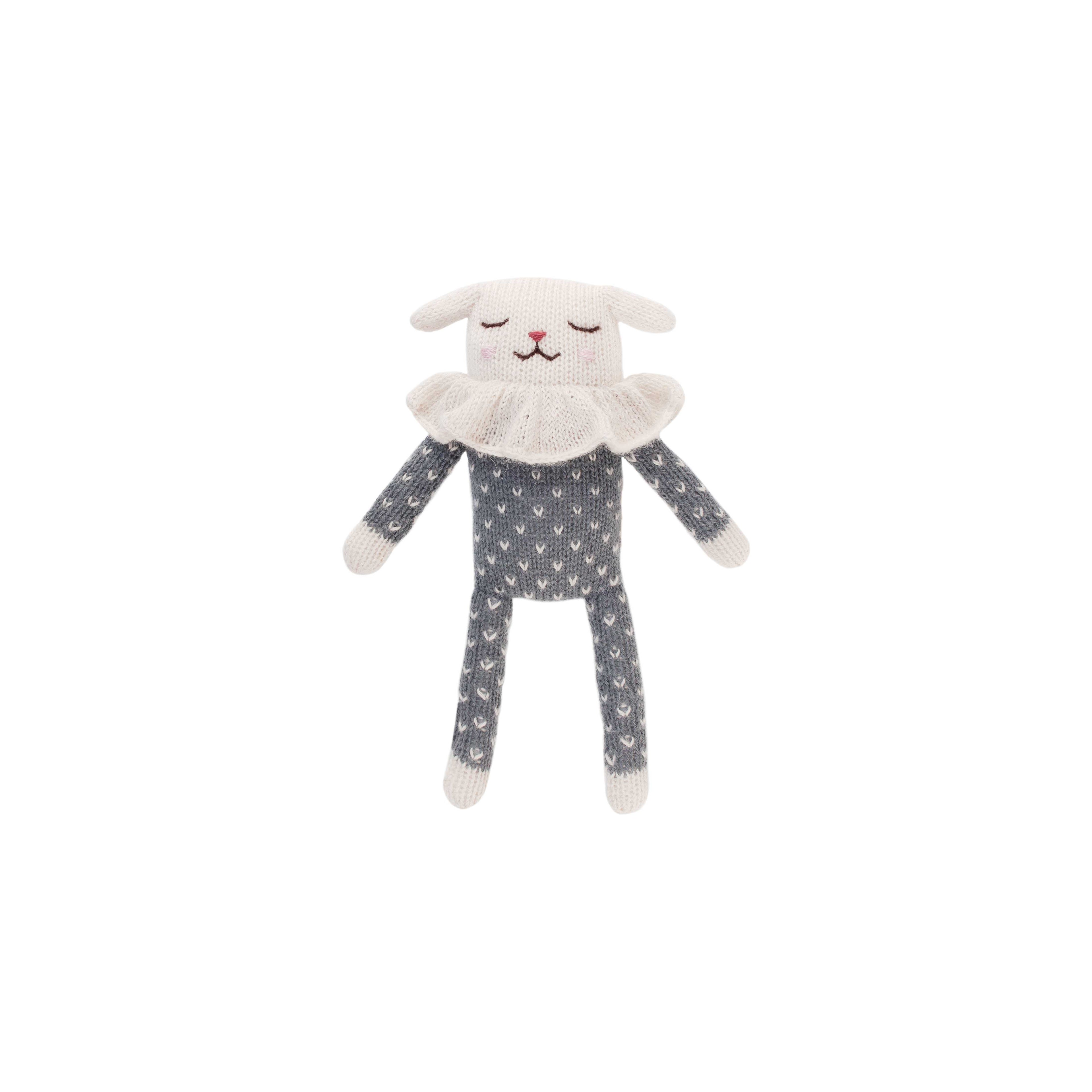 Lamb Soft Toy - Slate Dots