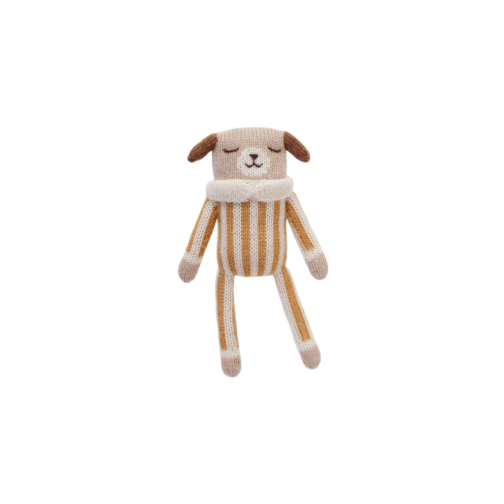 Puppy Soft Toy - Ochre Striped