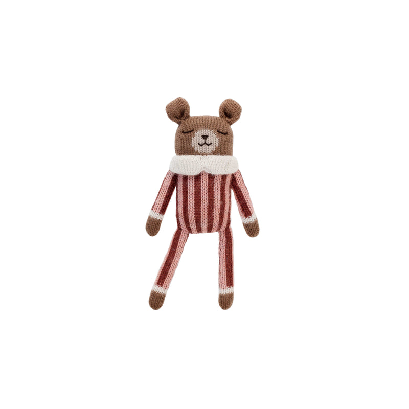 Main Sauvage Teddy Soft Toy - Sienna Striped